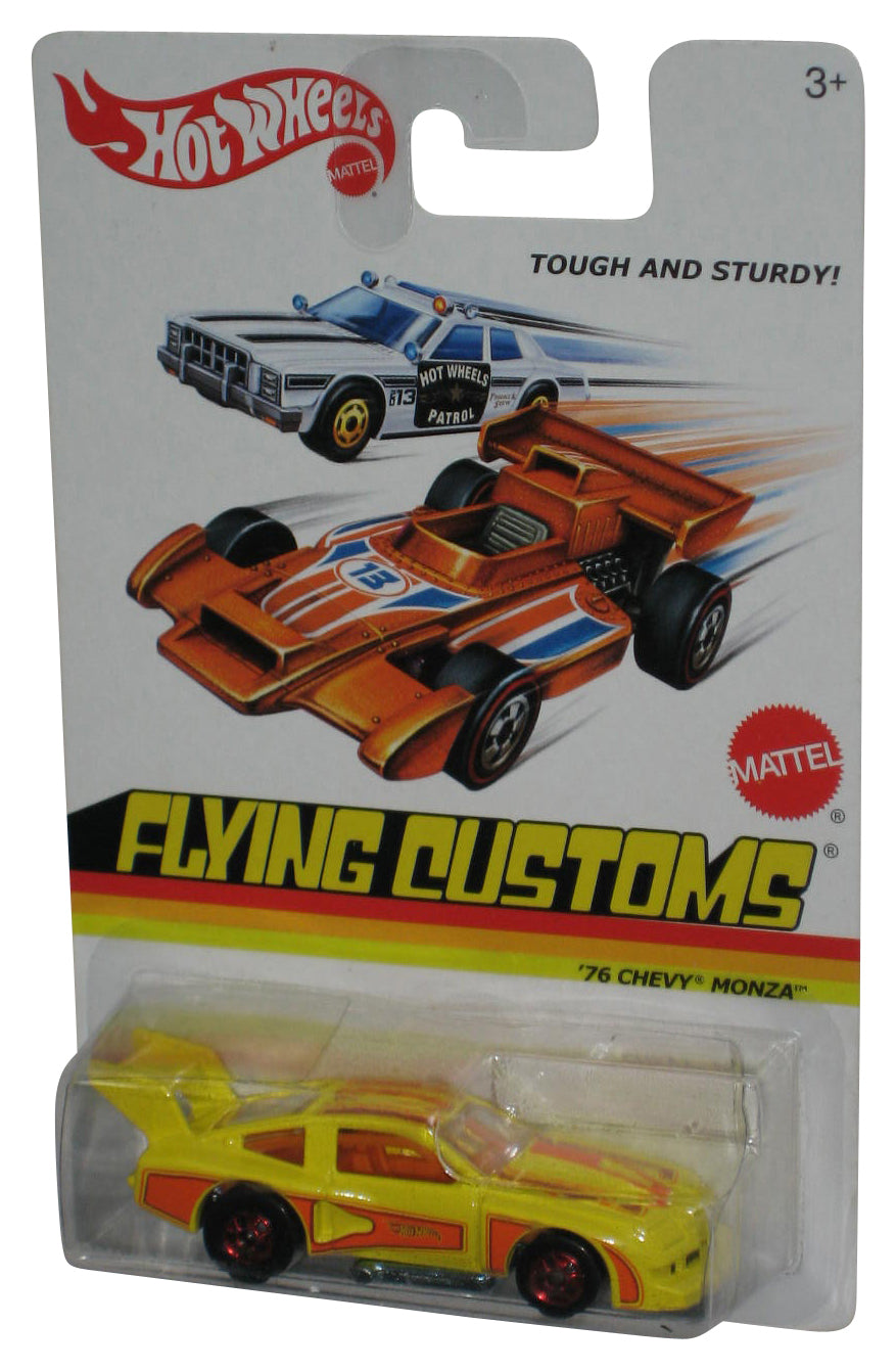 Hot Wheels Flying Customs '76 Chevy Monza (2012) Yellow Toy Car