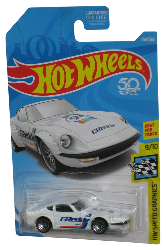 Hot Wheels HW Speed Graphics 9/10 (2017) White Nissan Fairlady Z Toy Car 154/365