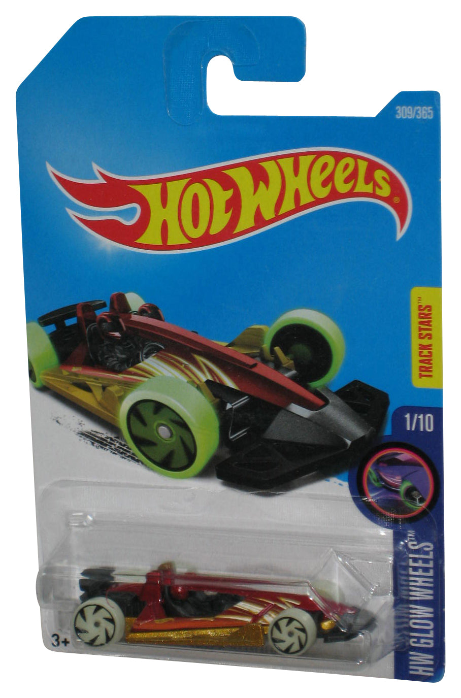 Hot Wheels HW Glow Wheels 1/10 (2015) Red Track Hammer Toy Car 309/365