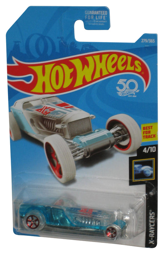 Hot Wheels X-Raycers 4/10 (2017) Blue & Clear Hi-Roller Toy Car 279/365