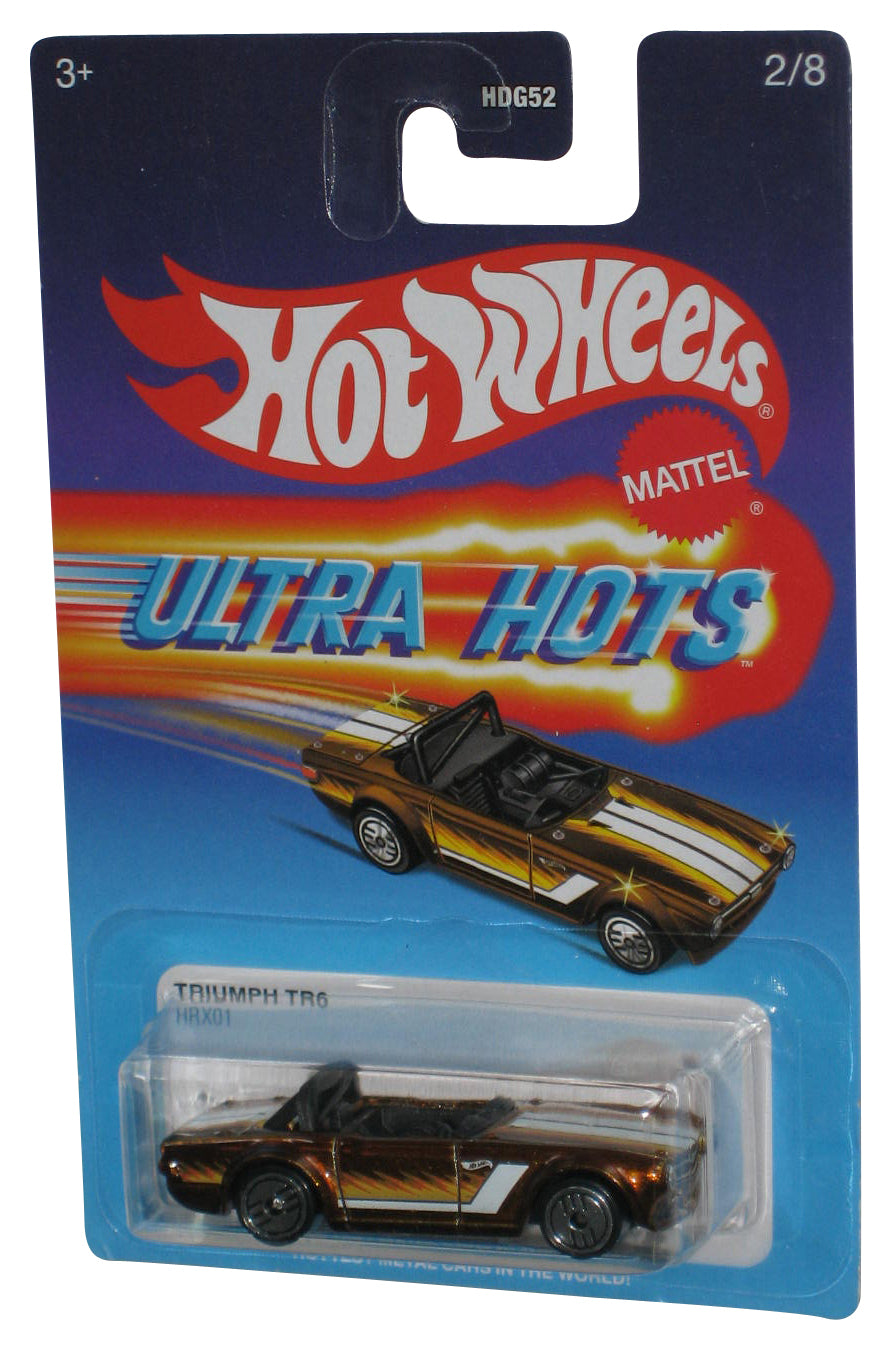 Hot Wheels Ultra Hots (2021) Gold Triumph TR6 Toy Car 2/8