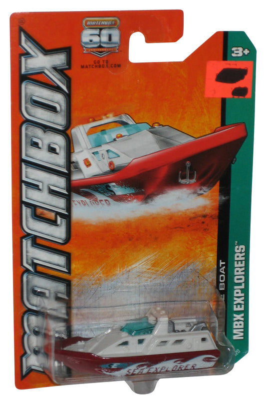 Matchbox MBX Explorers (2012) Red & White Sea Explorer Rescue Boat 109/120