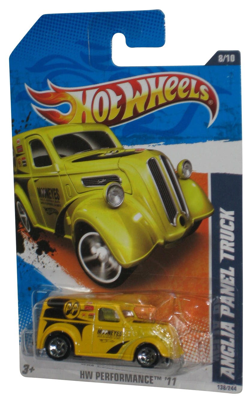 Hot Wheels HW Performance '11 Yellow Anglia Panel Truck Toy 138/244 - (Plastic Small Dent)