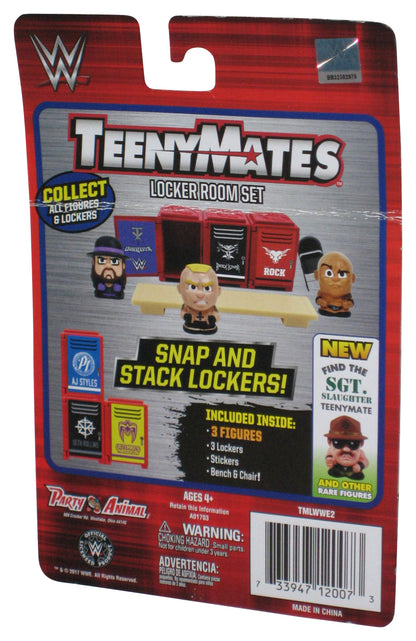 WWE Wrestling TeenyMates (2017) Xavier Woods Locker Room Set Mini Figure Pack