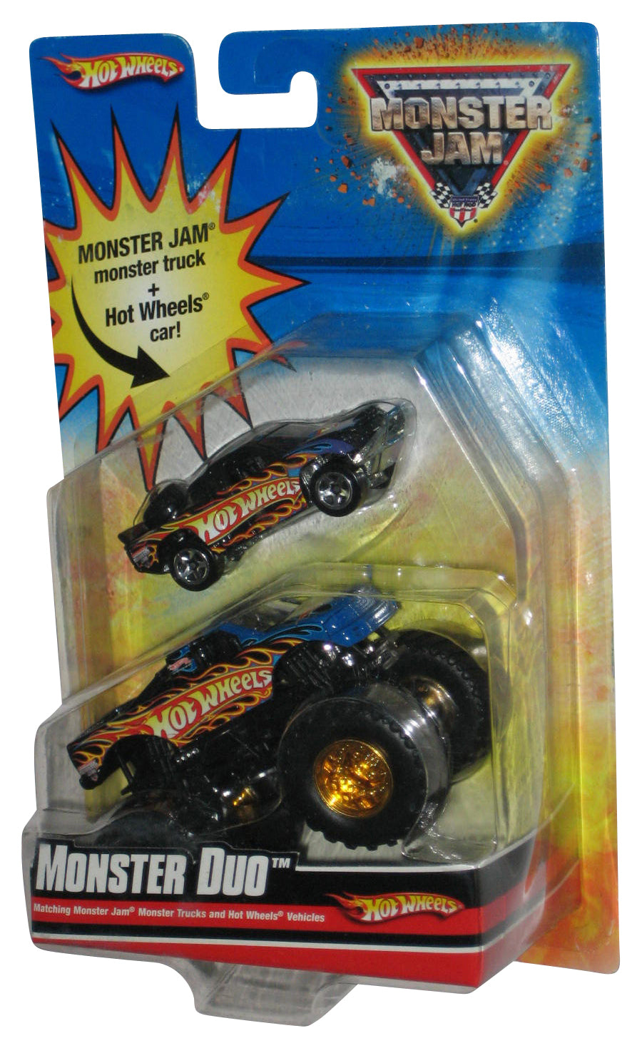 Hot Wheels Monster Jam Duo (2009) Truck & Car Toy 2-Pack Vehicles