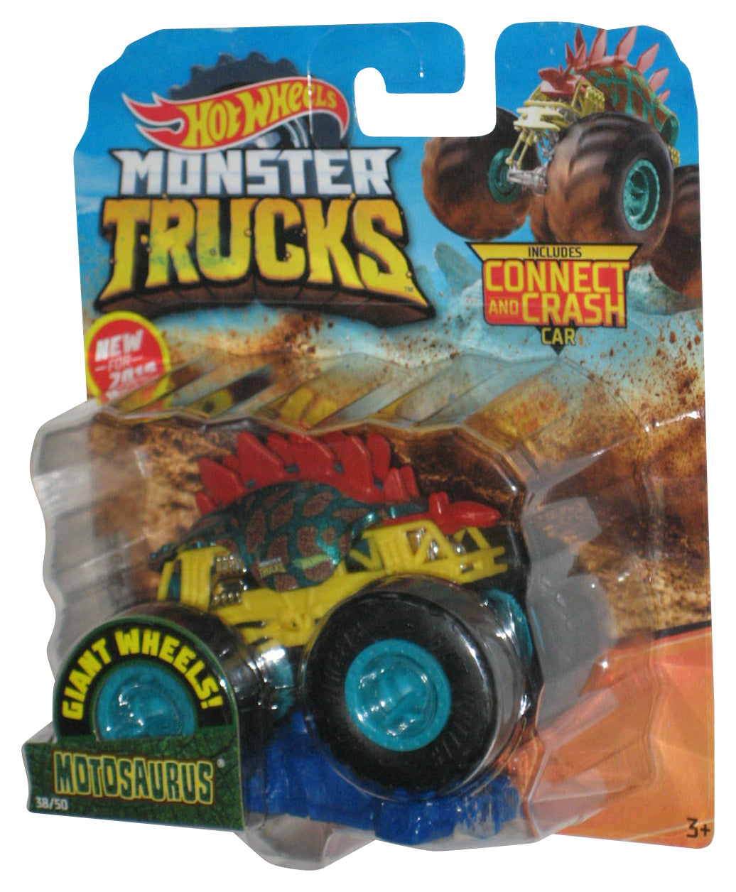 Hot Wheels Monster Trucks (2019) Motosaurus Connect Crash Toy Truck 38/50