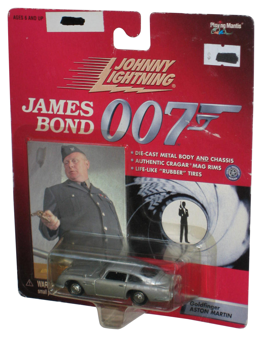 Johnny Lightning James Bond 007 Silver Goldfinger Aston Martin Toy Car - (Damaged Packaging)