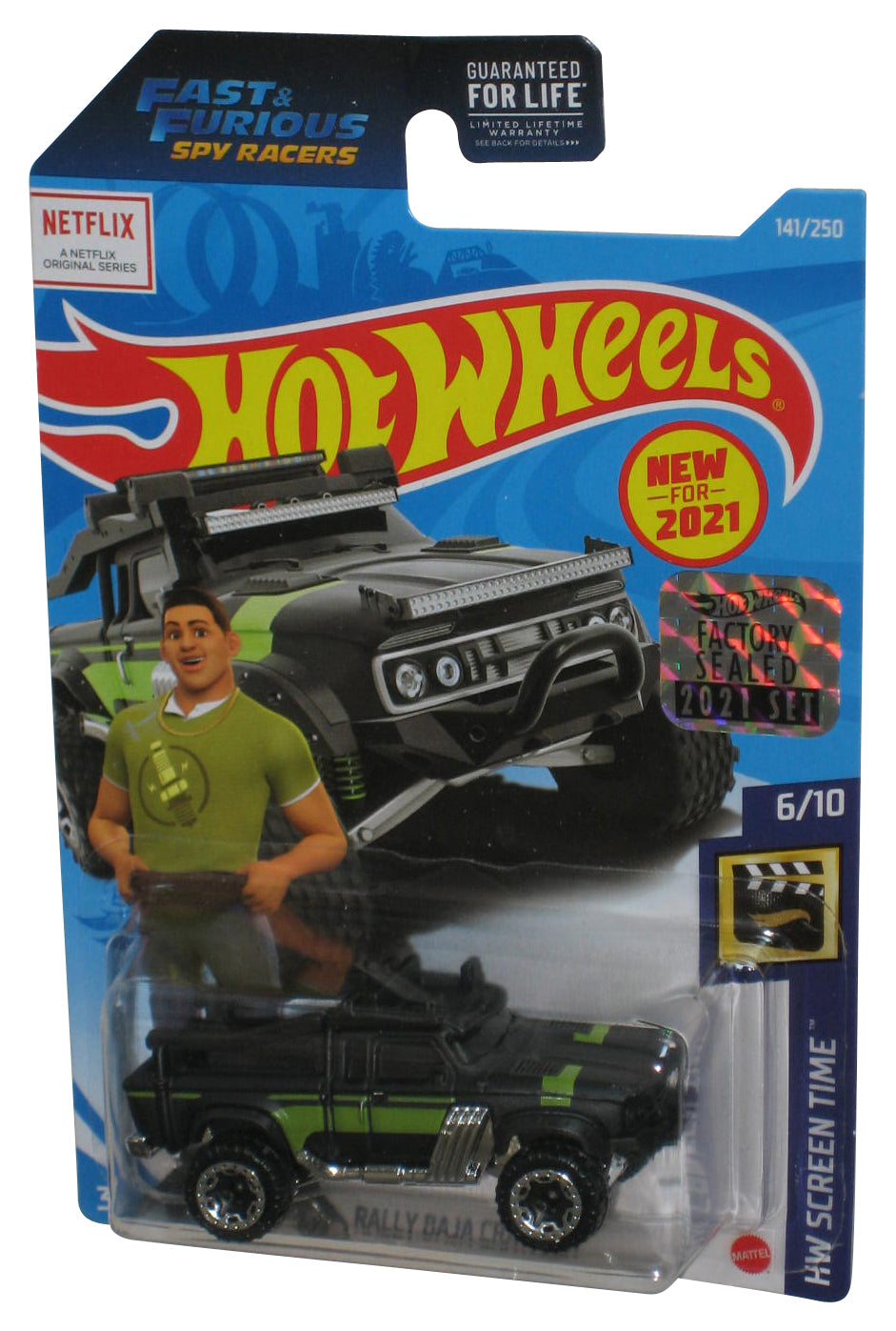 Hot Wheels HW Screen Time 6/10 (2021) Black Rally Baja Crawler Toy Car 141/250 - (Factory Sealed Sticker)