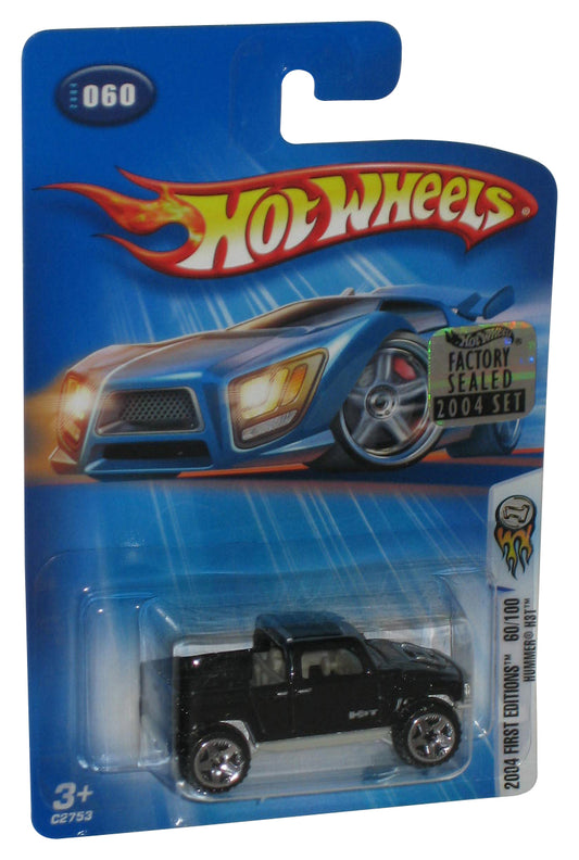 Hot Wheels 2004 First Editions 60/100 Hummer H3T Black Die-Cast Toy Truck #060 - (Factory Sealed Sticker)