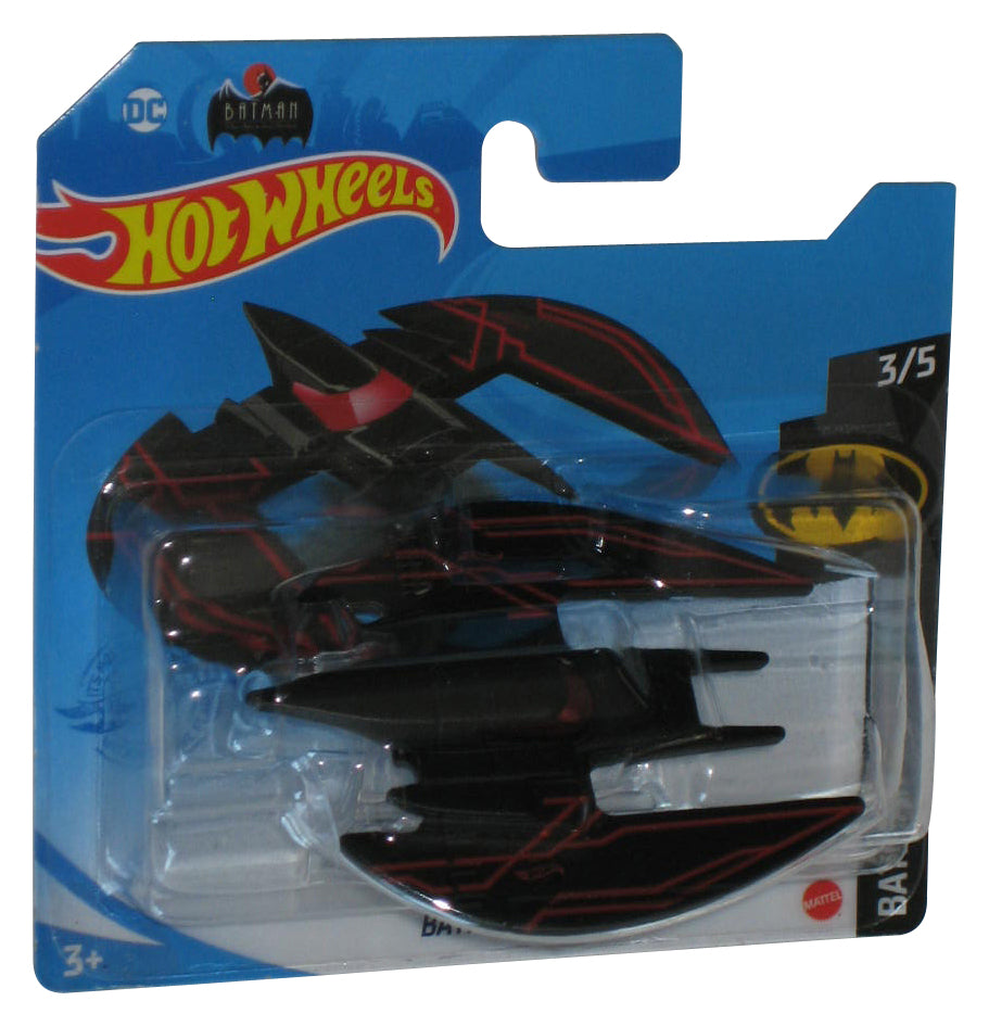 DC Batman Animated Series Hot Wheels Batplane 3/5 (2020) Red & Black Toy 104/250 - (Short Card)