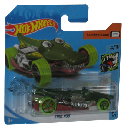 Hot Wheels Street Beasts 4/10 (2018) Green Croc Rod Toy Car 160/250 - (Short Card)