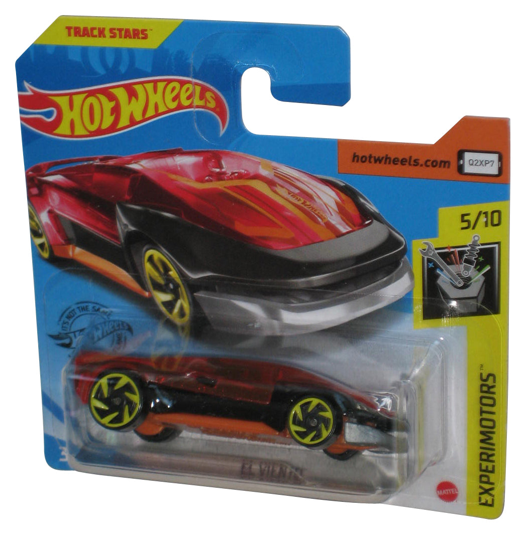 Hot Wheels Experimotors 5/10 (2018) Red El Viento Toy Car 103/250 - (Short Card)