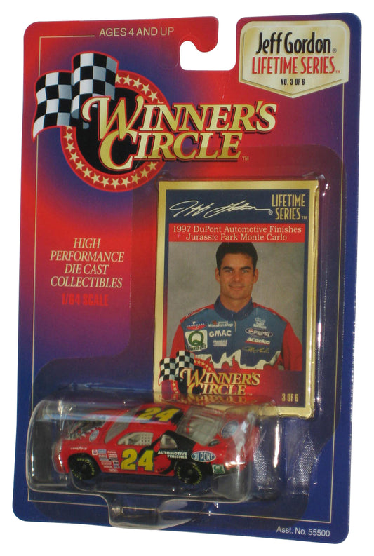 Winner's Circle Jeff Gordon 1997 Kenner DuPont Jurassic Park Monte Carlo Red Toy Car