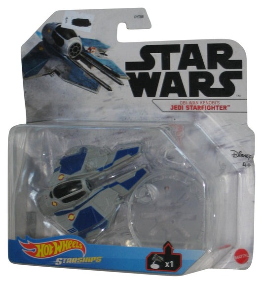 Star Wars Hot Wheels Obi-Wan Kenobi's Jedi (2019) Gray & Blue  Starfighter Toy
