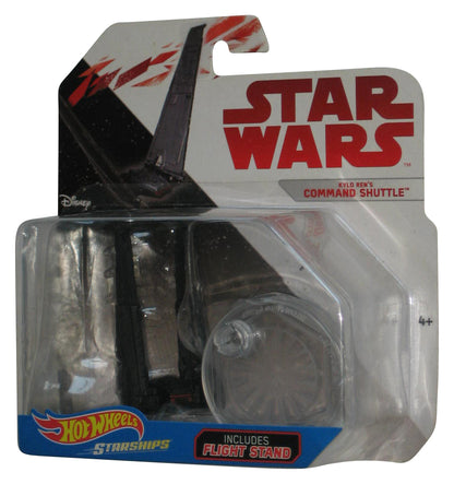 Star Wars Hot Wheels (2017) Kylo Ren's Command Shuttle with Wings Starships Toy - (Plastic Partially Loose From Card)