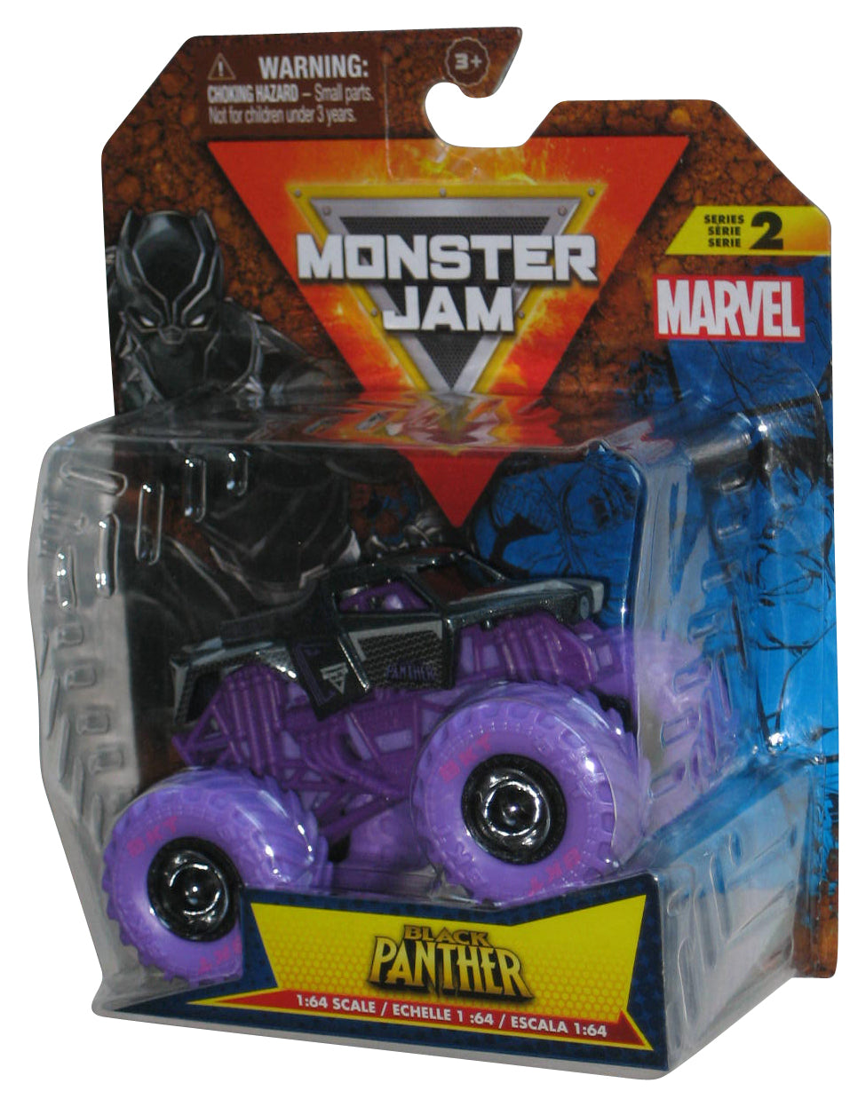 Hot Wheels Monster Jam (2024) Marvel Black Panther Purple Toy Truck