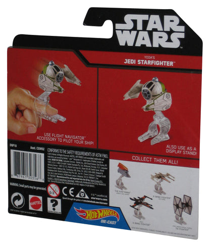 Star Wars Hot Wheels Yoda's Jedi Starfighter (2015) Die Cast Toy Vehicle