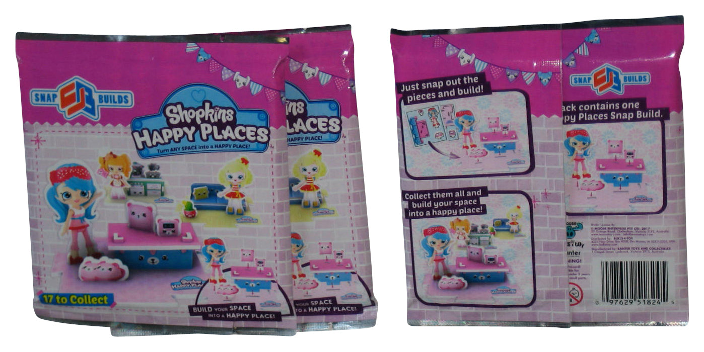 Shopkins Happy Places Snap Builds Moose Toys Blind Pack Lot - (3 Random Spaces)