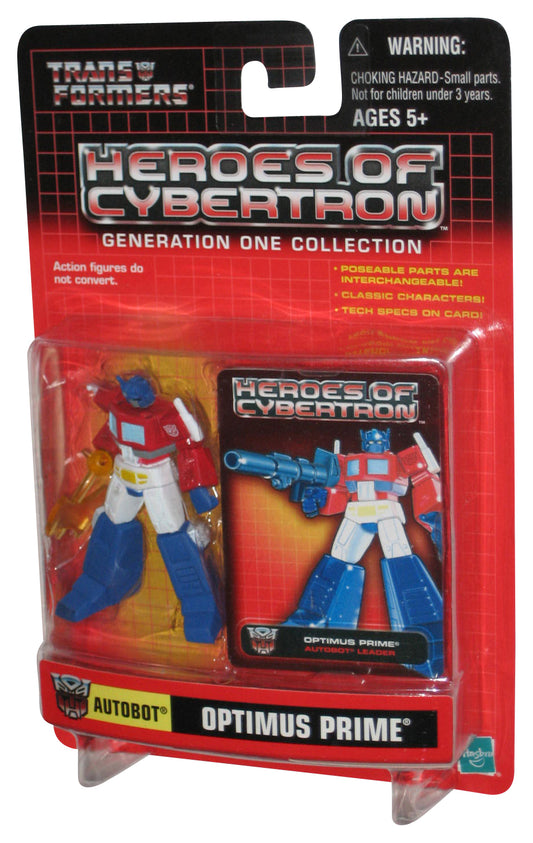Transformers Heroes of Cybertron G1 (2001) Autobot Optimus Prime Figure w/ Yellow Axe