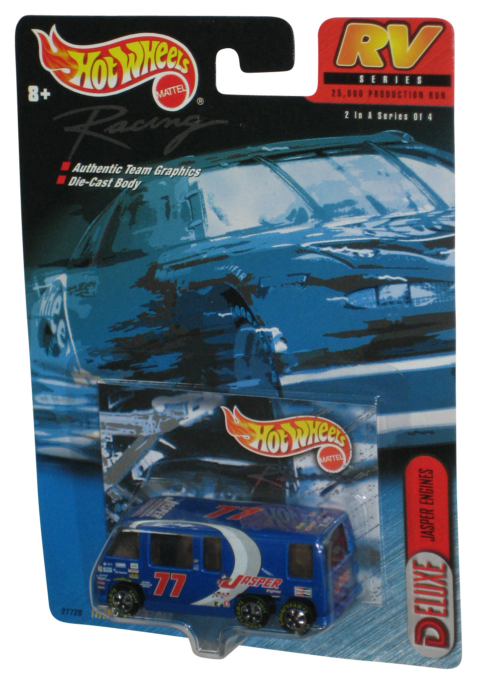 Hot Wheels Racing (1999) RV Series Blue Jasper Engines Deluxe Toy 2/4