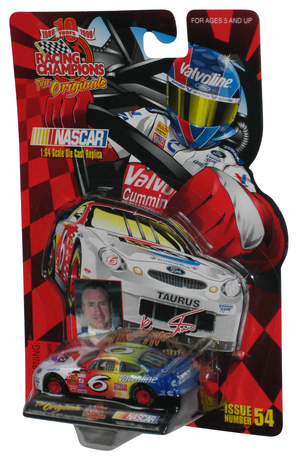 Racing Champions Originals (1999) Valvoline 1:64 Scale Mark Martin Toy Car Issue #54