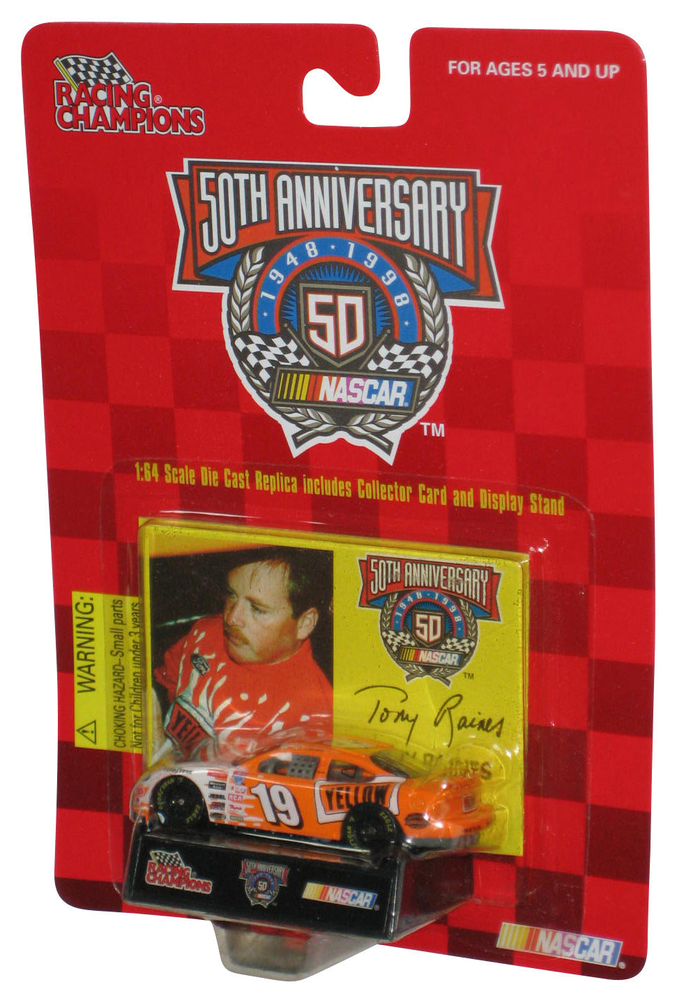 Nascar Racing Champions (1998) Yellow Tony Raines Ford Taurus Toy Car