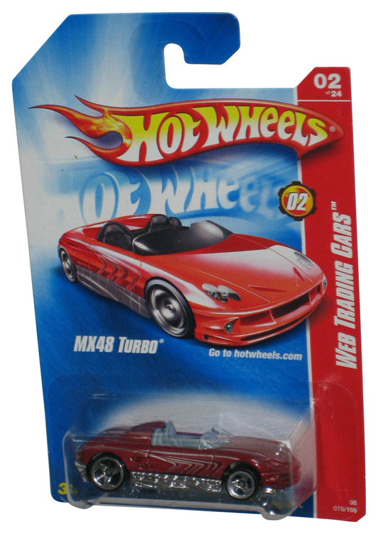 Hot Wheels Web Trading 2/24 (2007) Red MX48 Turbo Toy Car 078/196