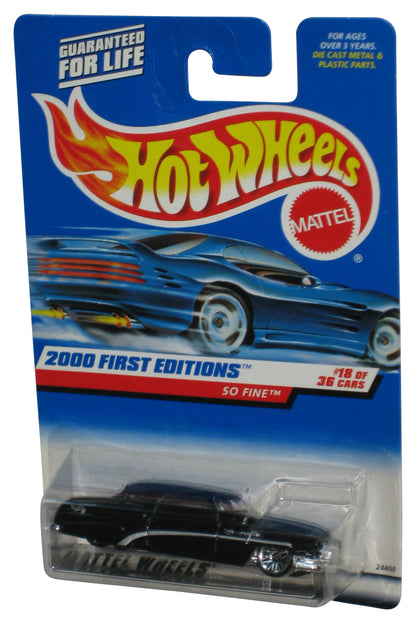Hot Wheels 2000 First Editions #18/36 So Fine Black Car Toy #078
