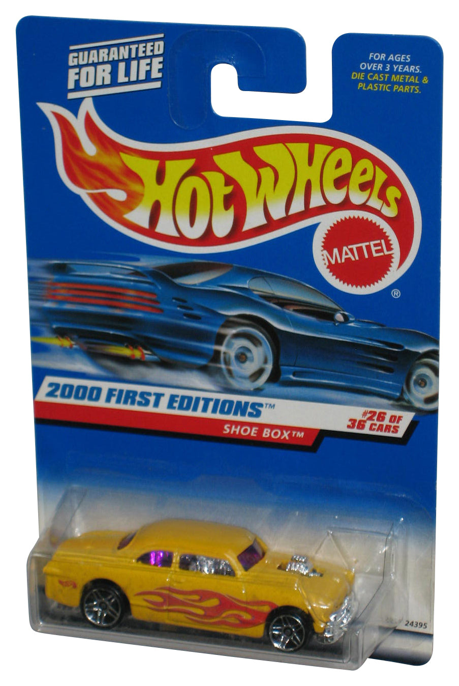 Hot Wheels 2000 First Editions 26/36 Yellow Shoe Box Toy Car #086