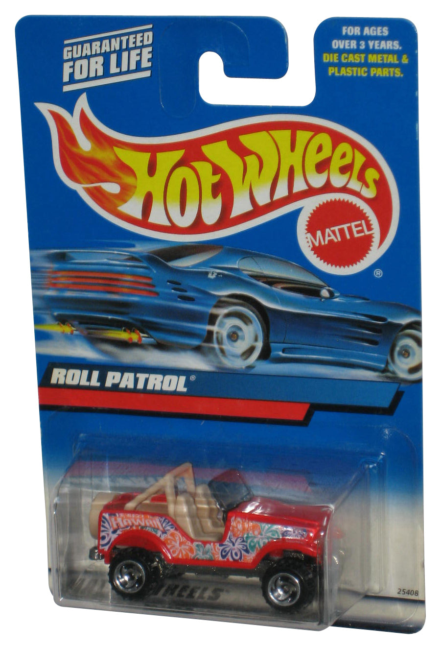 Hot Wheels (2000) Red Roll Patrol Toy Vehicle #199