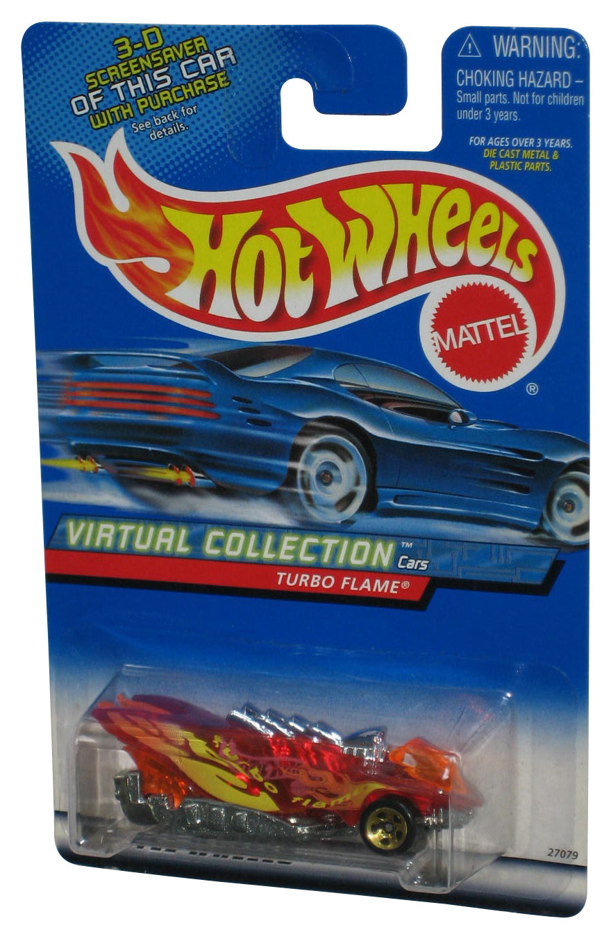 Hot Wheels Virtual Collection (2000) Red Turbo Flame Toy Car #112