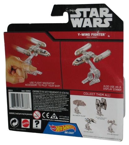 Star Wars Force Y-Wing Fighter Gold Leader Starships Toy Vehicle - (Card Price Sticker Residue)