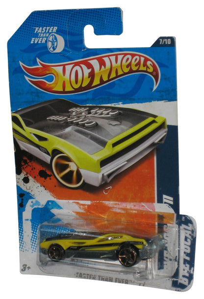 Hot Wheels Faster Than Ever 7/10 '11 Yellow Bye Focal II Toy Car 147/244 - (Plastic Loose From Card)
