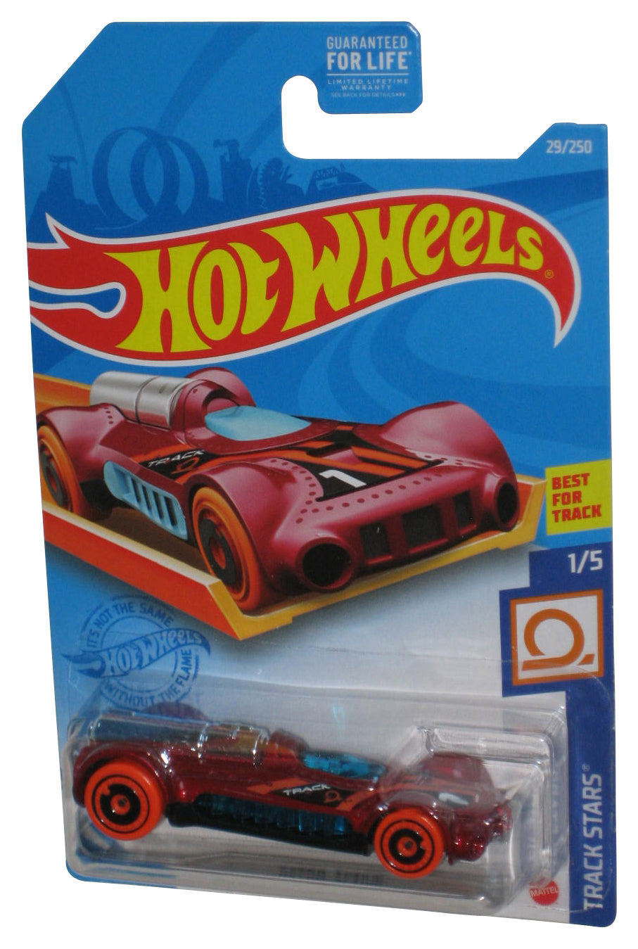Hot Wheels Track Stars 1/5 (2020) Red Retro-Active Toy Car 29/250
