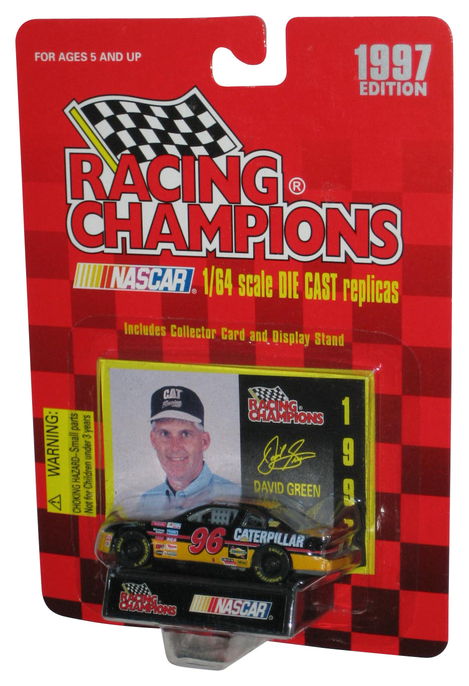 Nascar Racing Champions 1997 David Green Caterpillar Black Toy Car #96