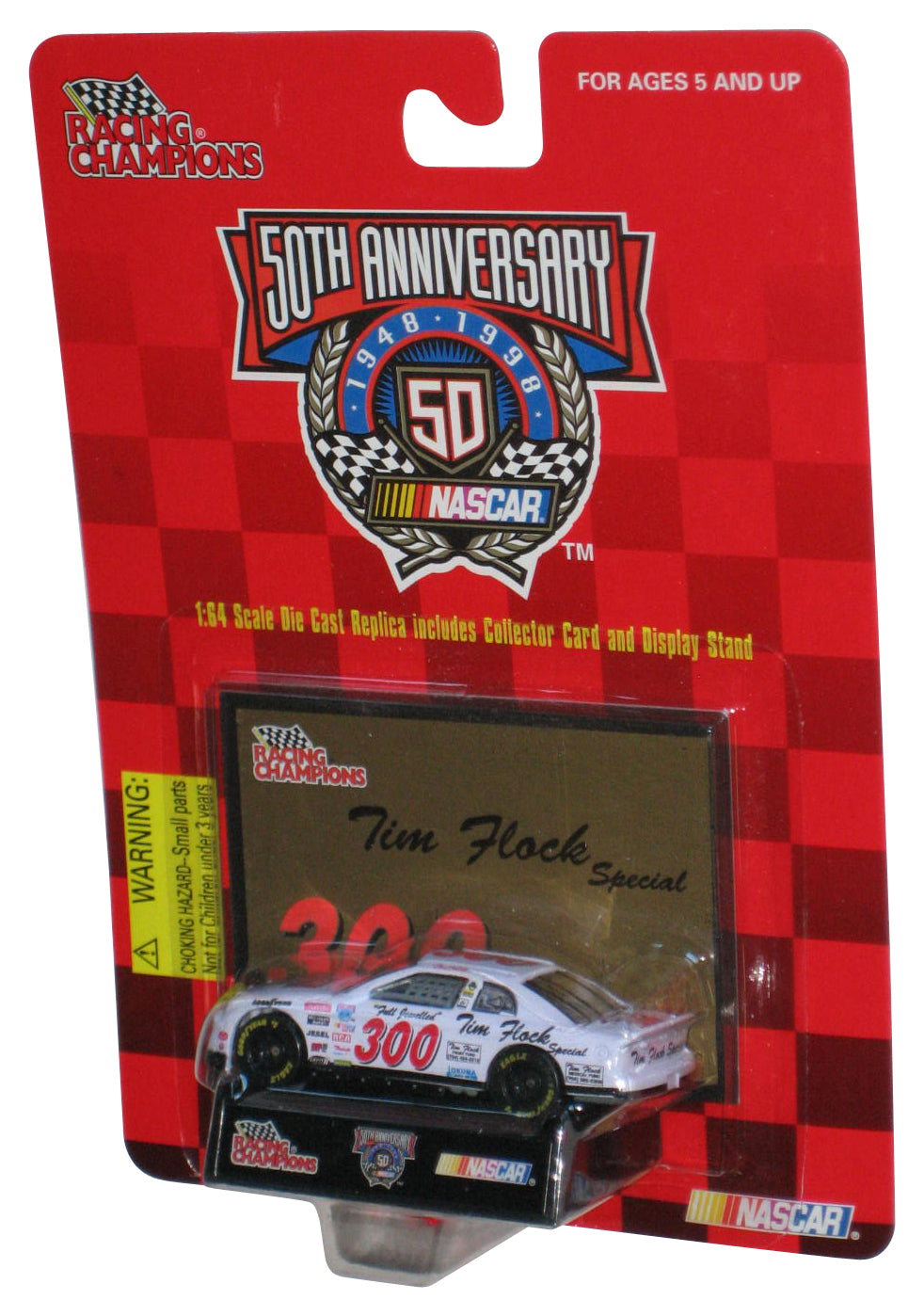 Nascar Racing Champions (1998) 50th White Tim Flock Special 300 Toy Car