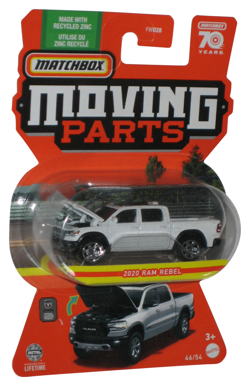 Matchbox Moving Parts (2023) White 2020 Ram Rebel Toy Truck 46/54