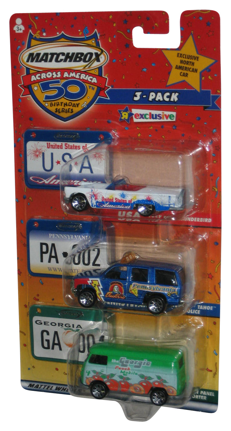 Matchbox Across America 50th Birthday Series 3-Pack Vehicle Toy Set - (Toys R Us Exclusive)