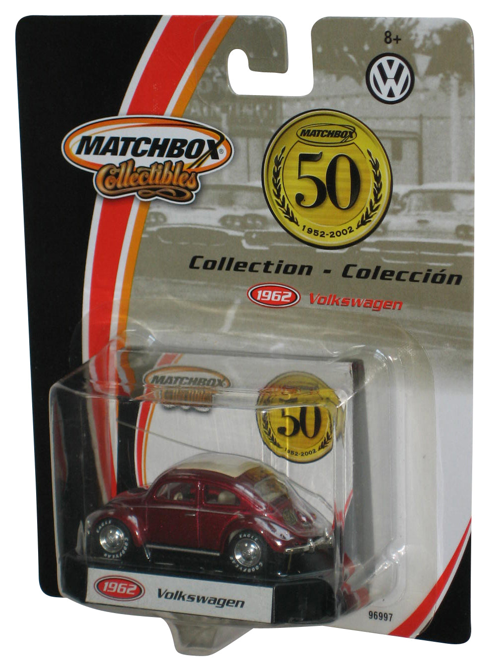 Matchbox Collectibles (2001) Red 1962 Volkswagen Beetle Toy Car