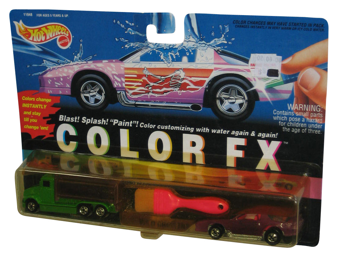 Hot Wheels Color Changers FX Tanker & '92 Camaro (1993) Mattel Toy Car Set