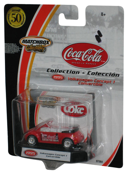 Matchbox Collectibles (2002) Coca-Cola Volkswagen Concept 1 Convertible Red Toy Car
