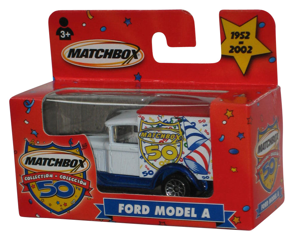 Matchbox 50th Birthday (2001) White Ford Model A Toy Truck - (Boxed Version)