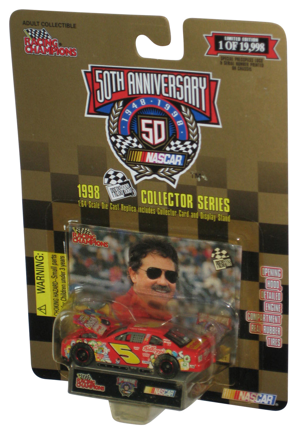 Nascar Racing Champions (1998) 50th Anniversary Red Terry Labonte Toy Car