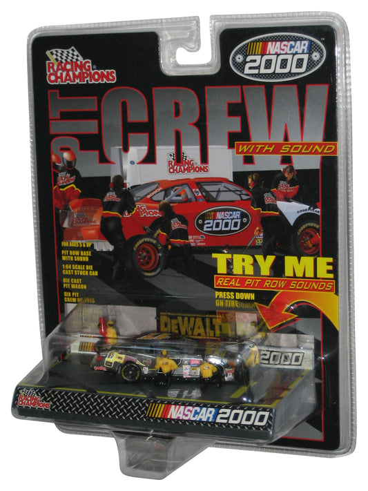 Nascar 2000 Racing Champions Ertl Pit Crew Silver Chrome Chase Car w/ Mini Figures - (Try me button does NOT work)