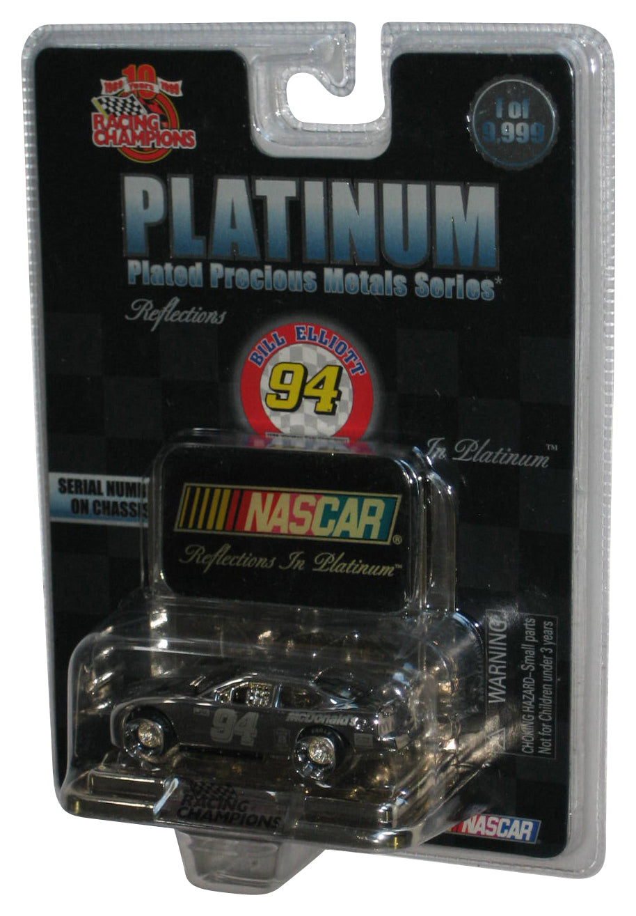 Nascar Racing Champions (1998) Platinum Plated McDonalds Chrome Silver Toy Car #94