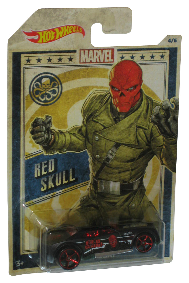 Marvel Red Skull Bully Goat (2018) Hot Wheels Blue Car Toy 4/6
