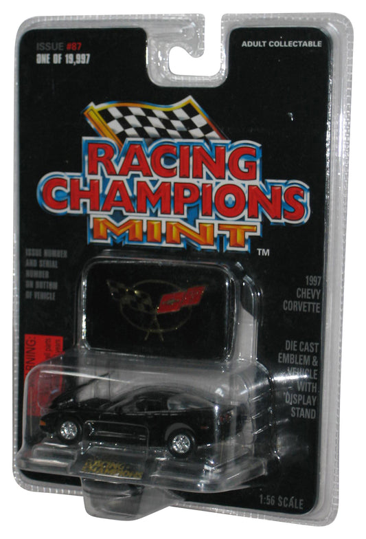 Racing Champions Mint Issue #87 Black 1997 Chevy Corvette 1:56 Scale Toy Car
