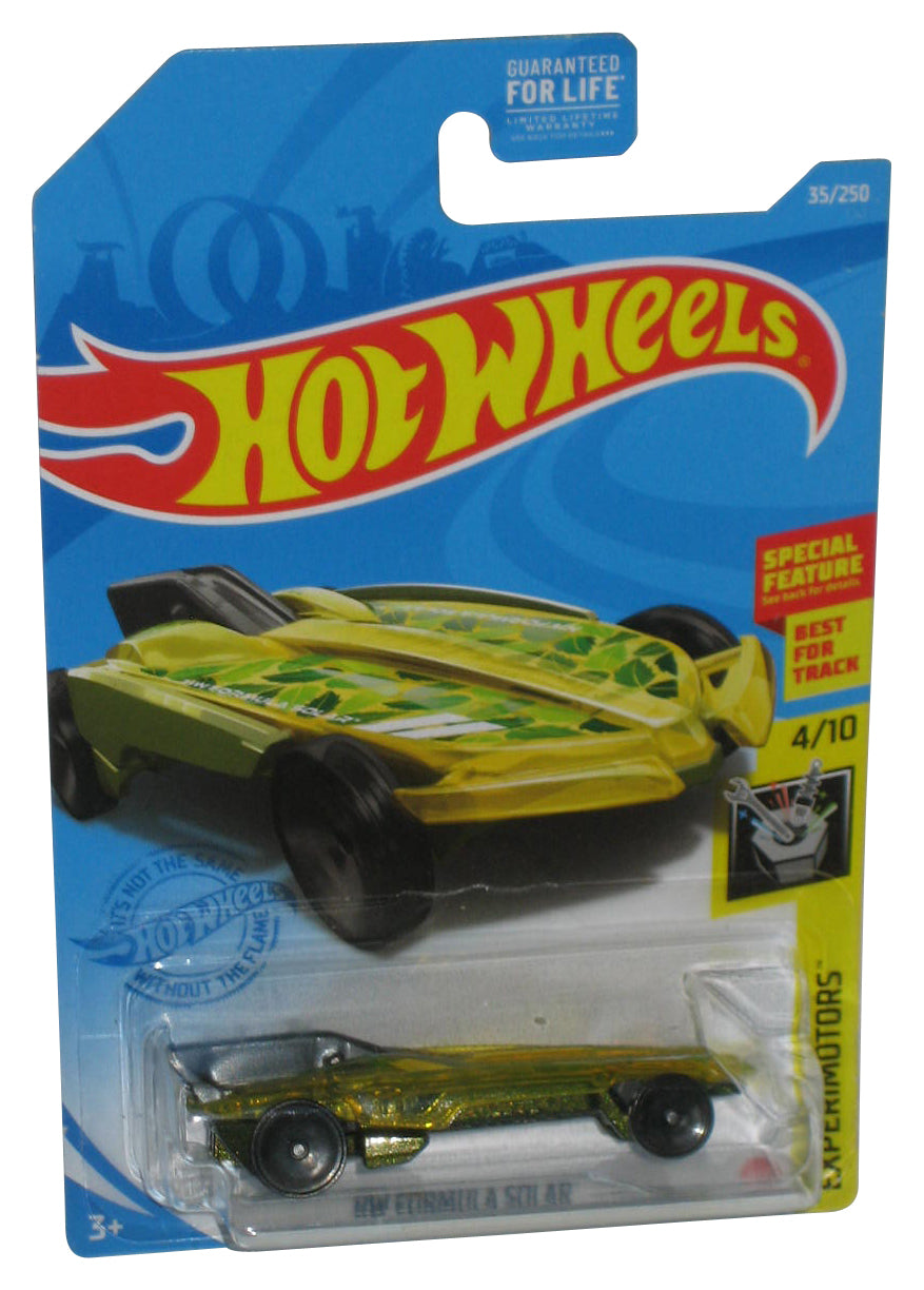 Hot Wheels Experimotors 4/10 (2020) HW Formula Solar Yellow Toy Car 35/250