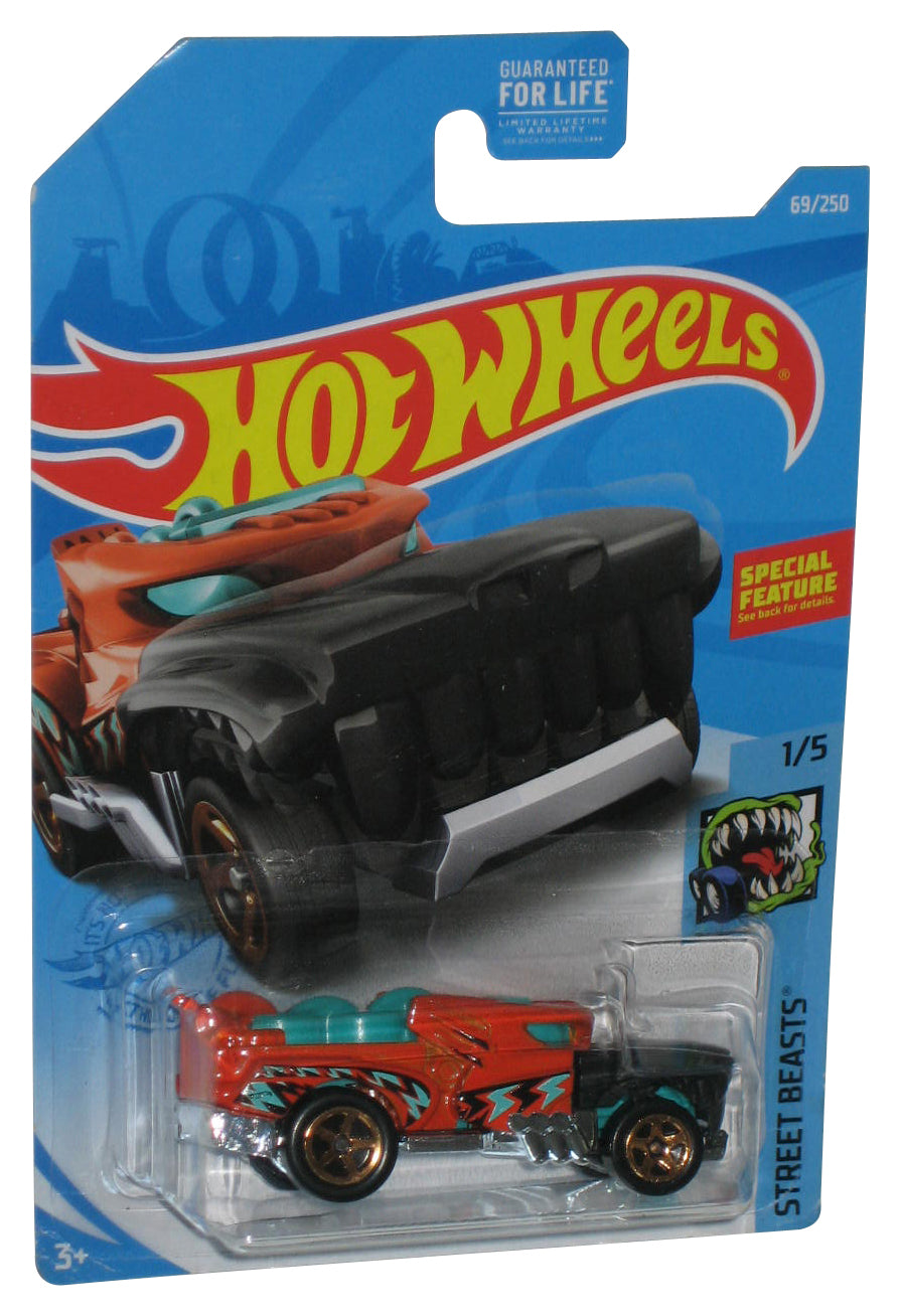 Hot Wheels Street Beasts 1/5 (2020) Orange Hotweiler Toy Car 69/250