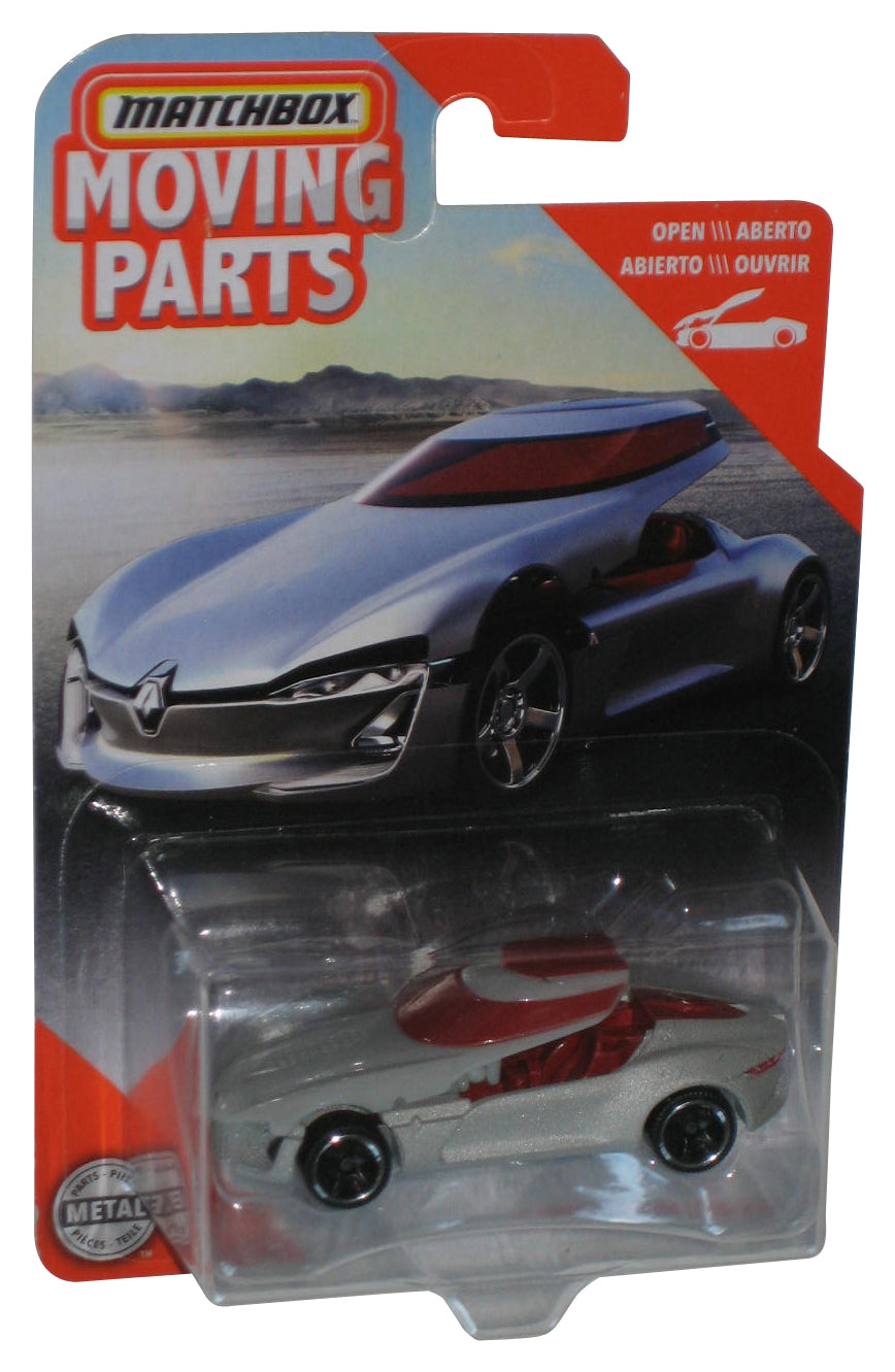 Matchbox Moving Parts (2019) Silver Renault Trezor Concept Car Toy